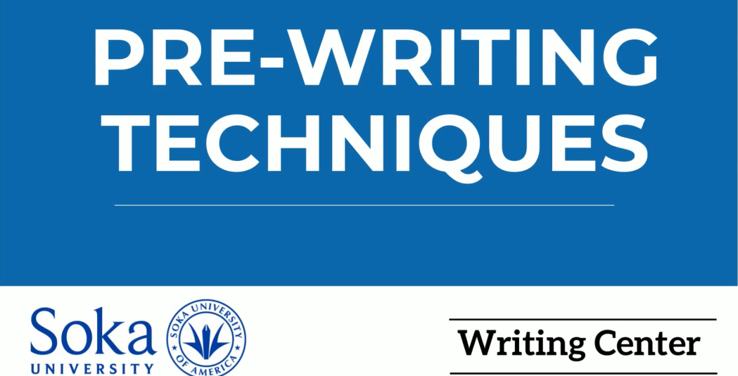 Pre Writing Techniques